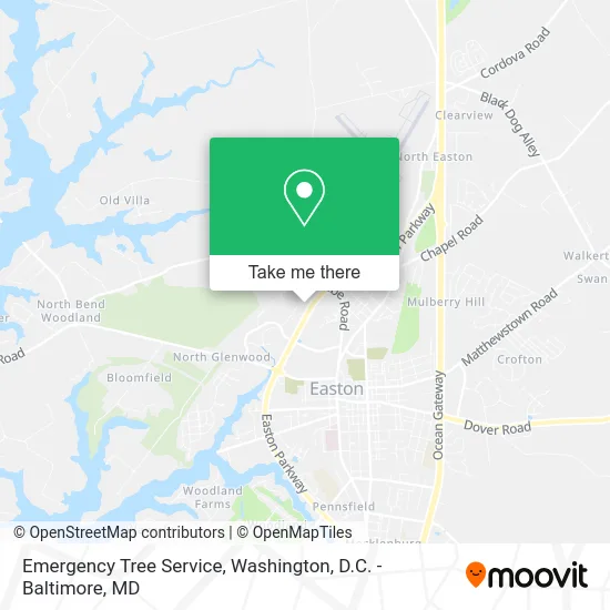 Emergency Tree Service map