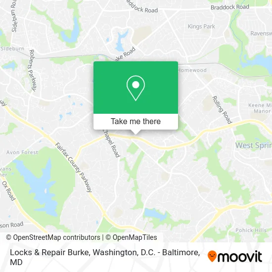 Locks & Repair Burke map