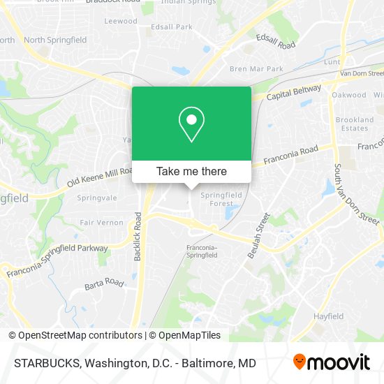 STARBUCKS map