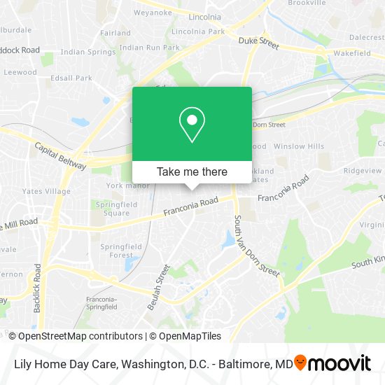Mapa de Lily Home Day Care