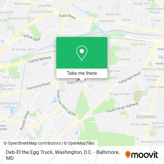 Mapa de Deb-El the Egg Truck