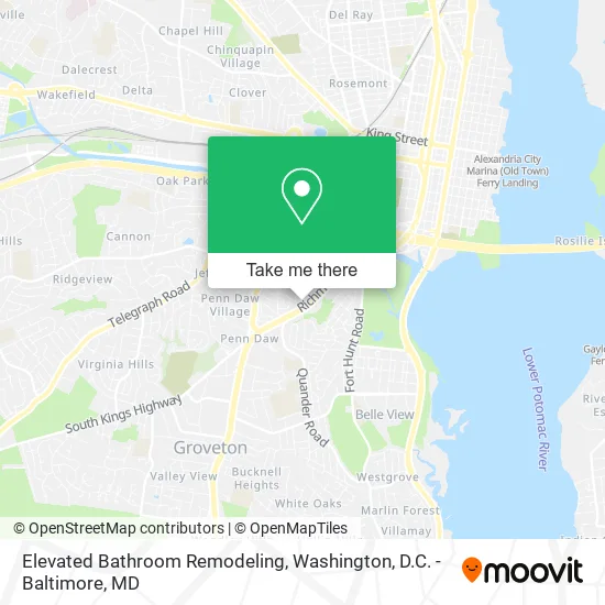 Mapa de Elevated Bathroom Remodeling