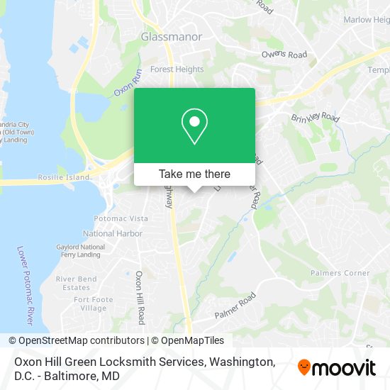Oxon Hill Green Locksmith Services map