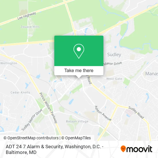ADT 24 7 Alarm & Security map