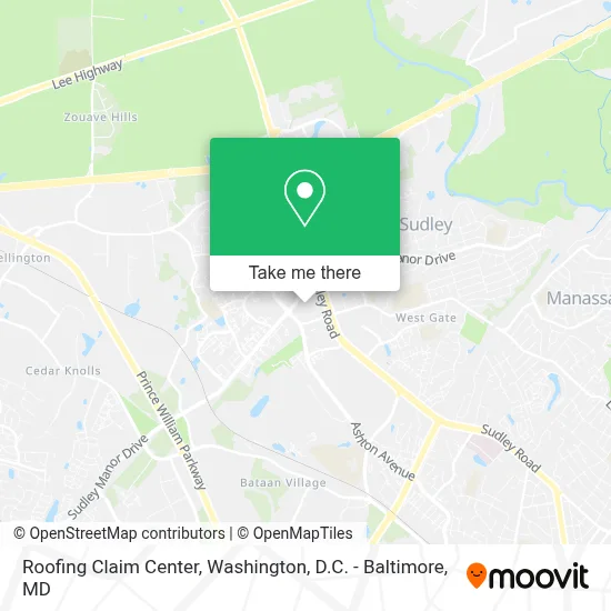 Roofing Claim Center map