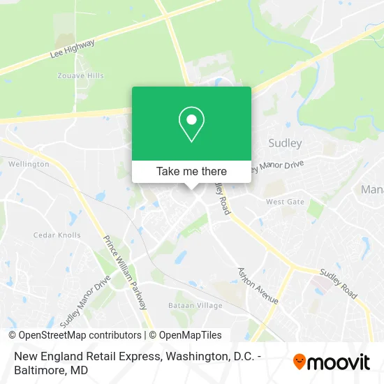 New England Retail Express map