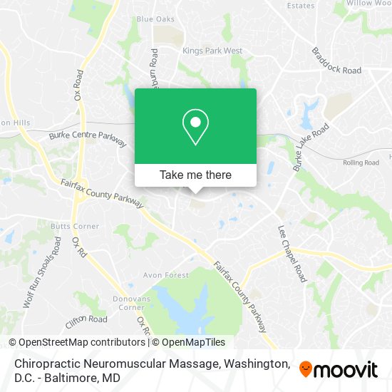 Mapa de Chiropractic Neuromuscular Massage