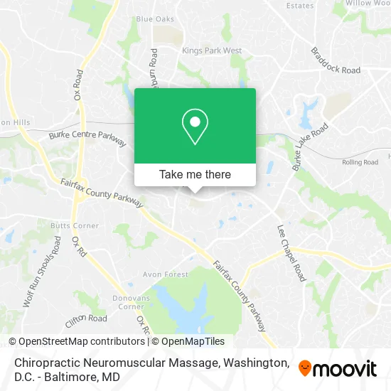 Chiropractic Neuromuscular Massage map
