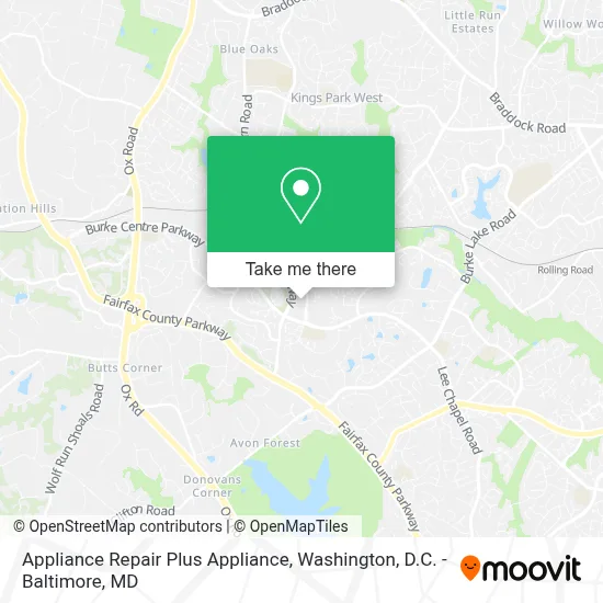 Appliance Repair Plus Appliance map