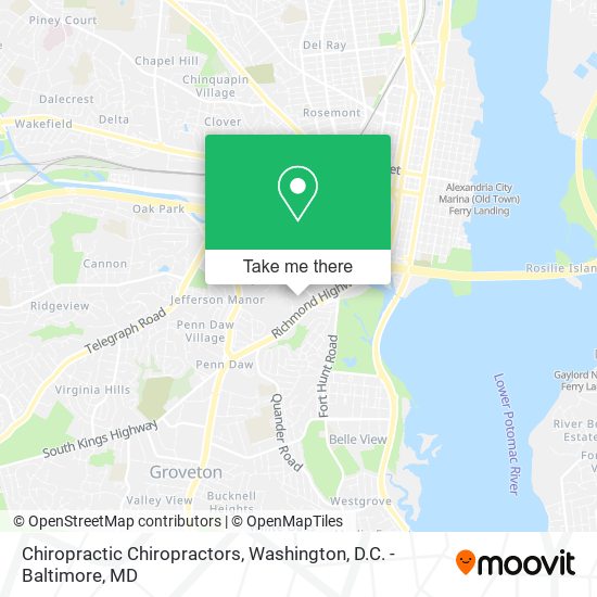 Chiropractic Chiropractors map