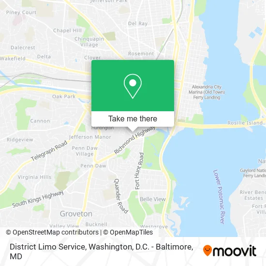 Mapa de District Limo Service