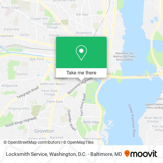 Mapa de Locksmith Service