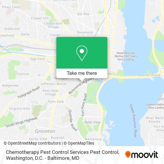 Chemotherapy Pest Control Services Pest Control map