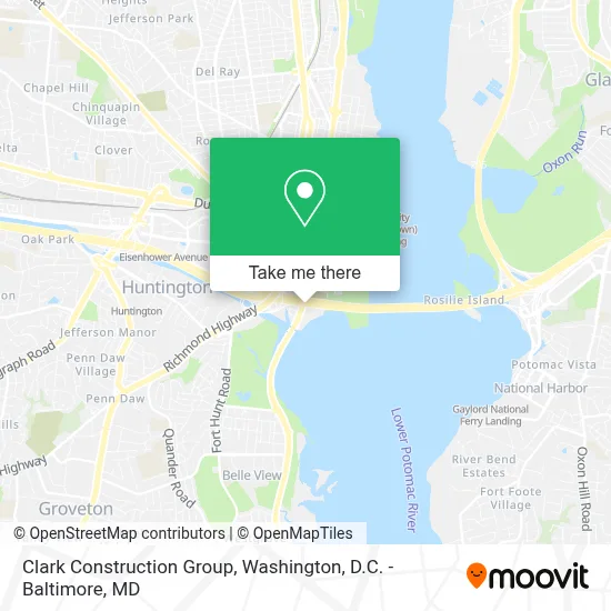 Clark Construction Group map