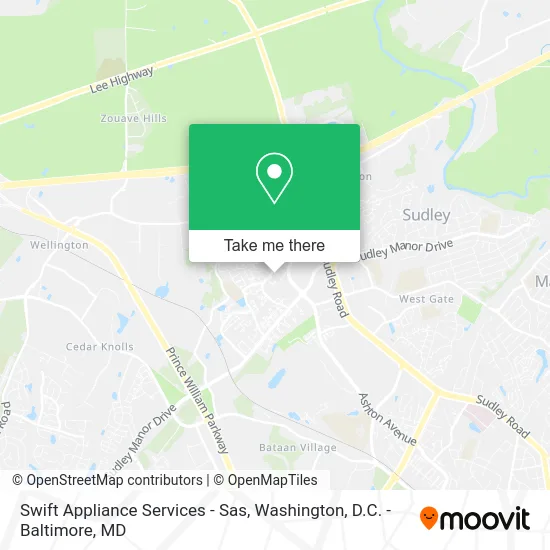Swift Appliance Services - Sas map
