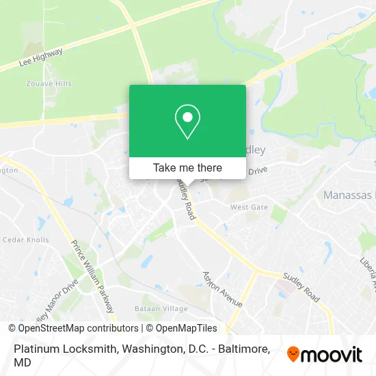 Platinum Locksmith map