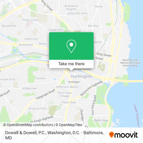 Mapa de Dowell & Dowell, P.C.