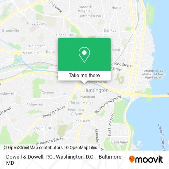 Mapa de Dowell & Dowell, P.C.