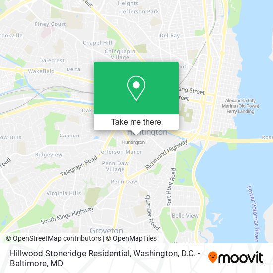 Mapa de Hillwood Stoneridge Residential
