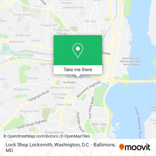 Lock Shop Locksmith map