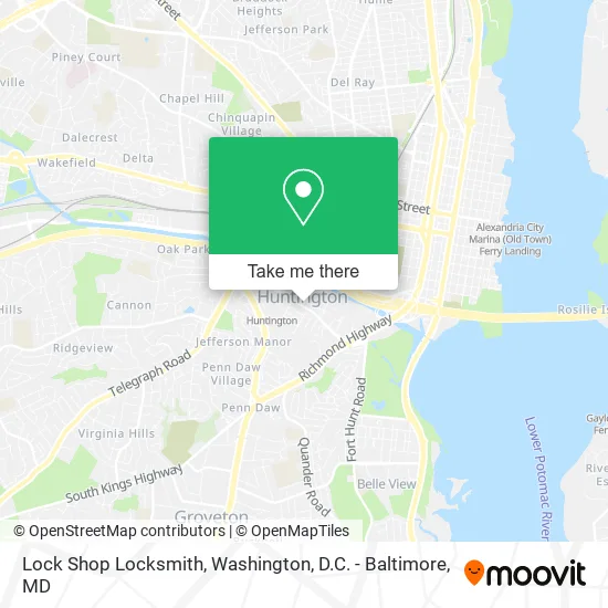 Mapa de Lock Shop Locksmith