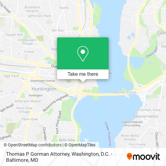 Thomas P Gorman Attorney map