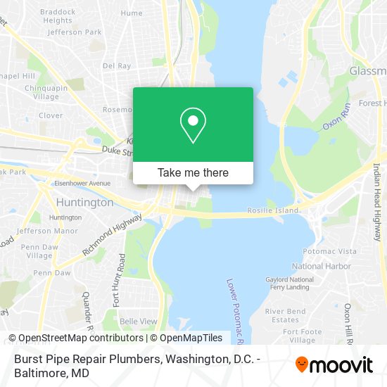 Burst Pipe Repair Plumbers map