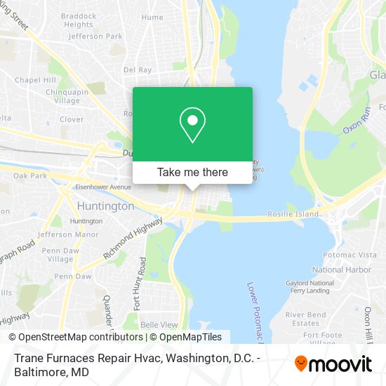 Trane Furnaces Repair Hvac map