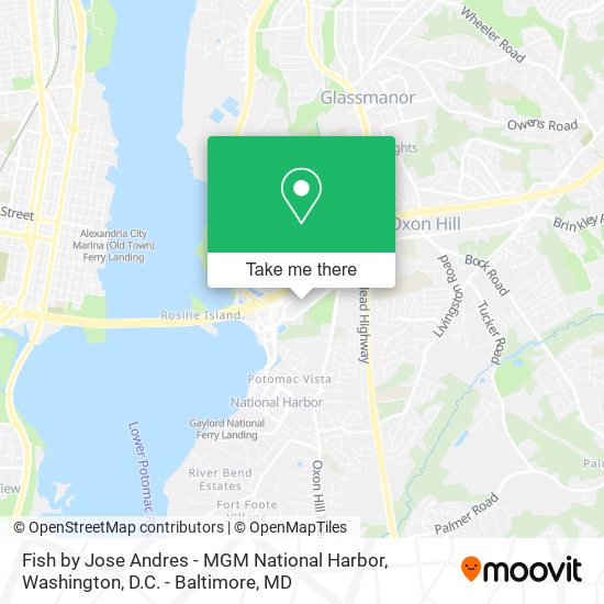 Fish by Jose Andres - MGM National Harbor map