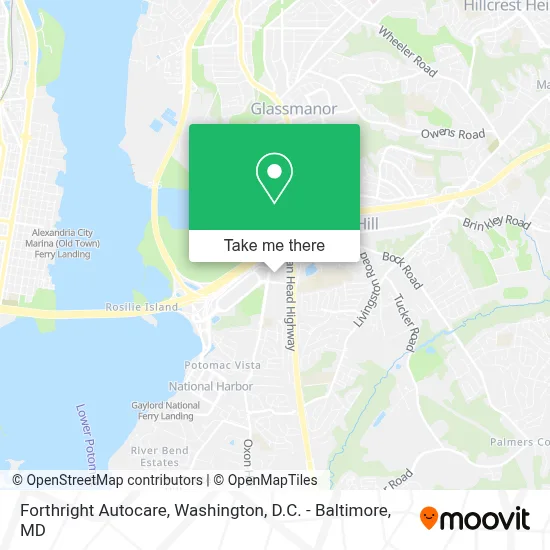 Forthright Autocare map