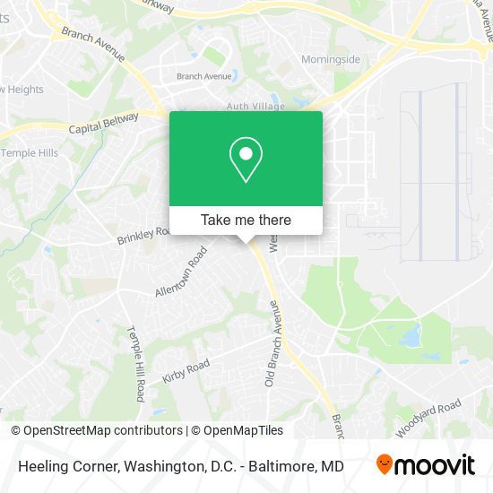 Heeling Corner map