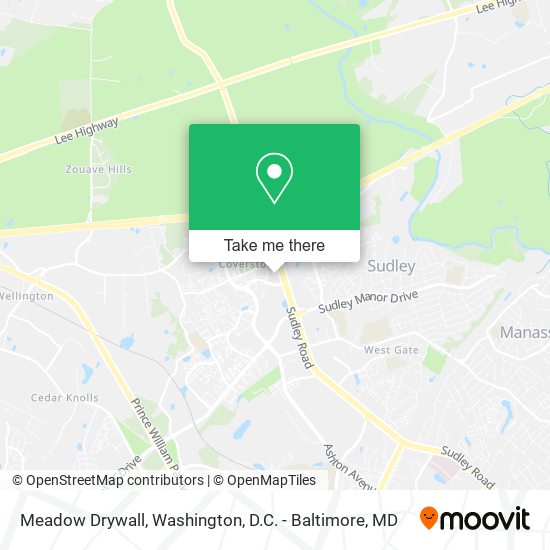Meadow Drywall map