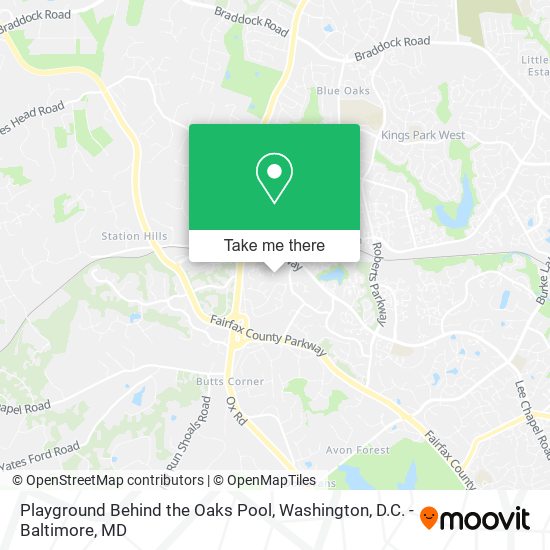Mapa de Playground Behind the Oaks Pool