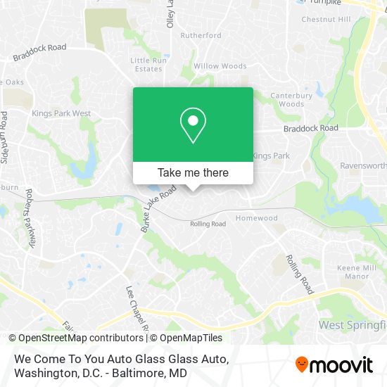 We Come To You Auto Glass Glass Auto map