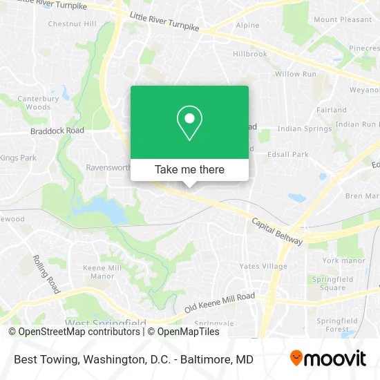 Best Towing map
