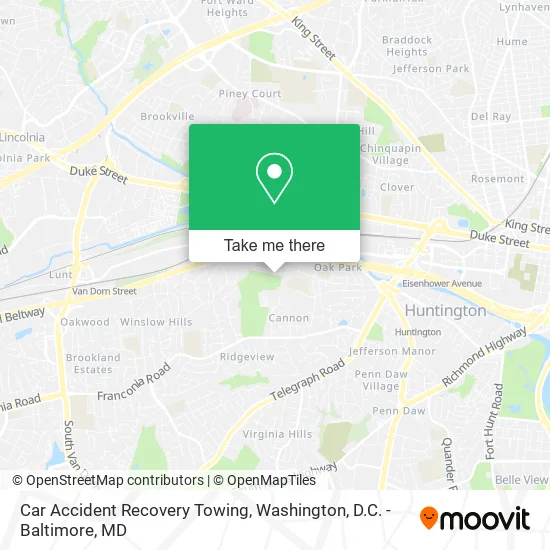 Mapa de Car Accident Recovery Towing