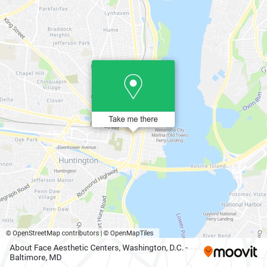 About Face Aesthetic Centers map