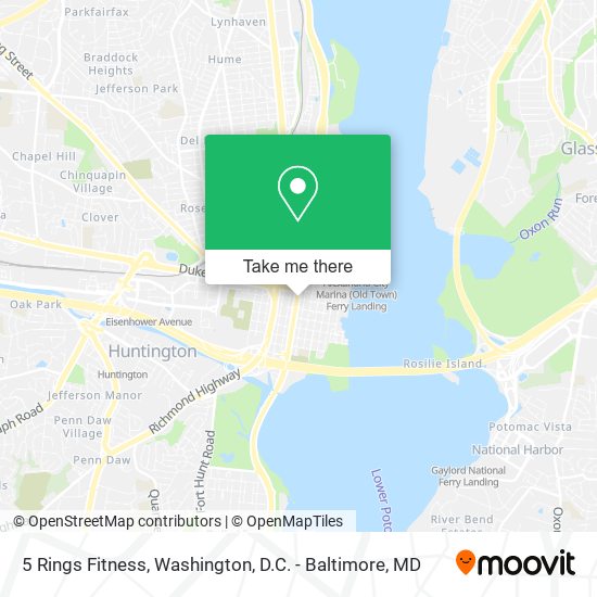5 Rings Fitness map