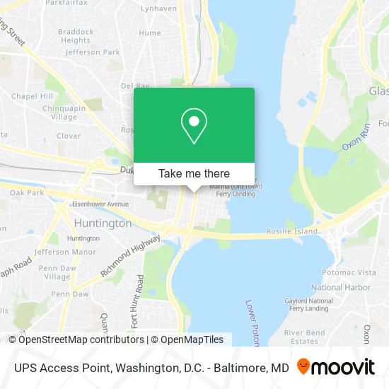 UPS Access Point map