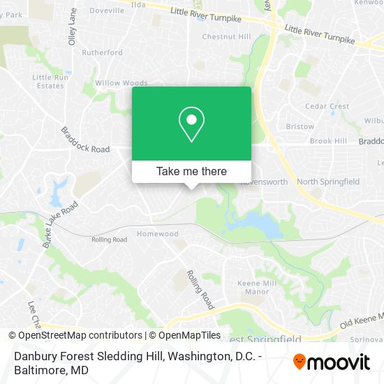 Danbury Forest Sledding Hill map