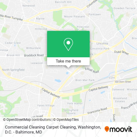 Commercial Cleaning Carpet Cleaning map