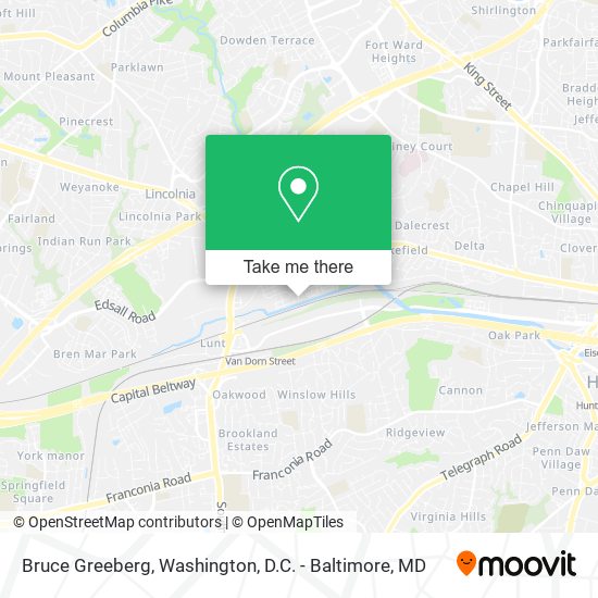 Mapa de Bruce Greeberg