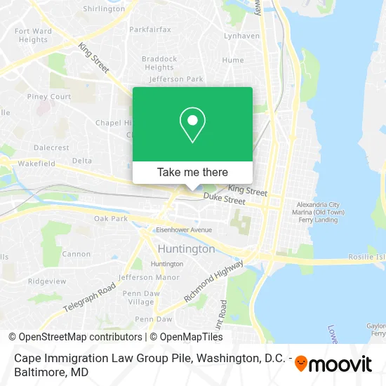 Cape Immigration Law Group Pile map