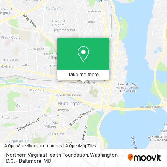 Mapa de Northern Virginia Health Foundation