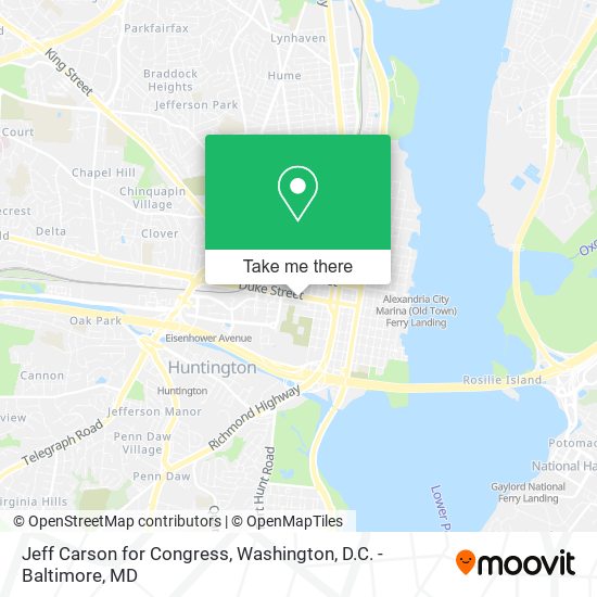 Jeff Carson for Congress map