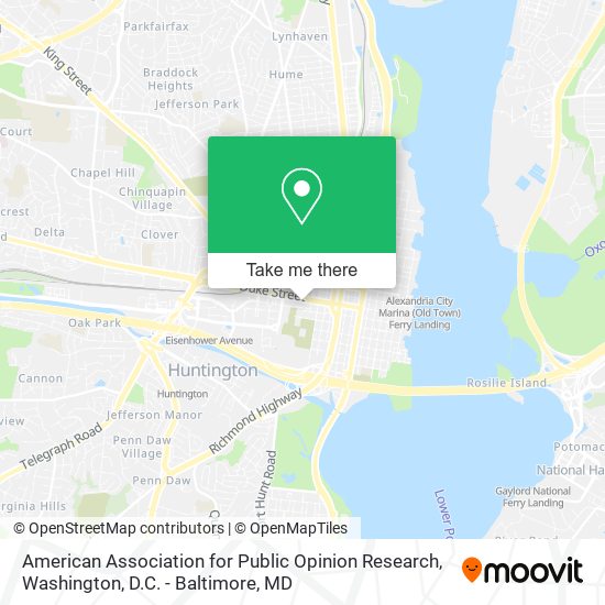 Mapa de American Association for Public Opinion Research