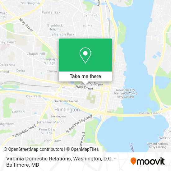 Virginia Domestic Relations map