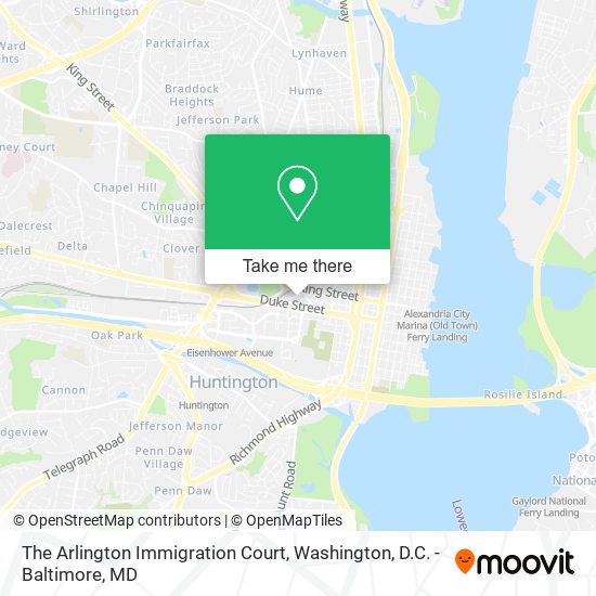 Mapa de The Arlington Immigration Court