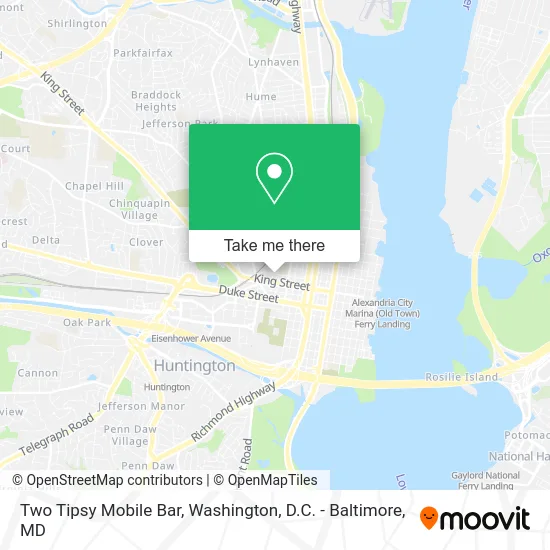 Two Tipsy Mobile Bar map