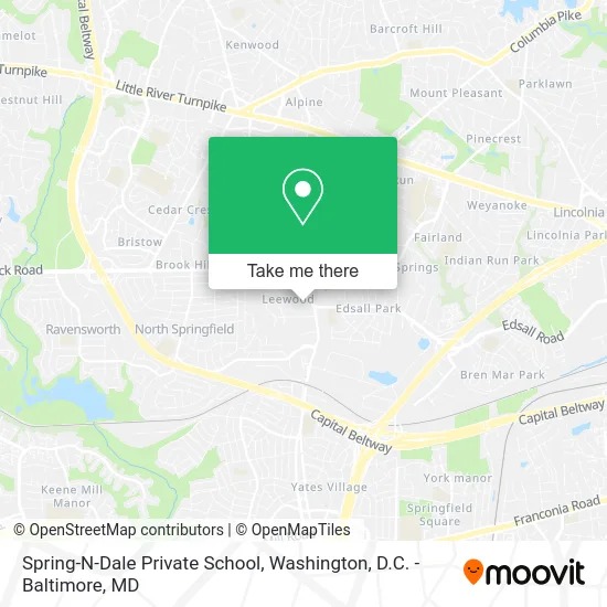 Spring-N-Dale Private School map